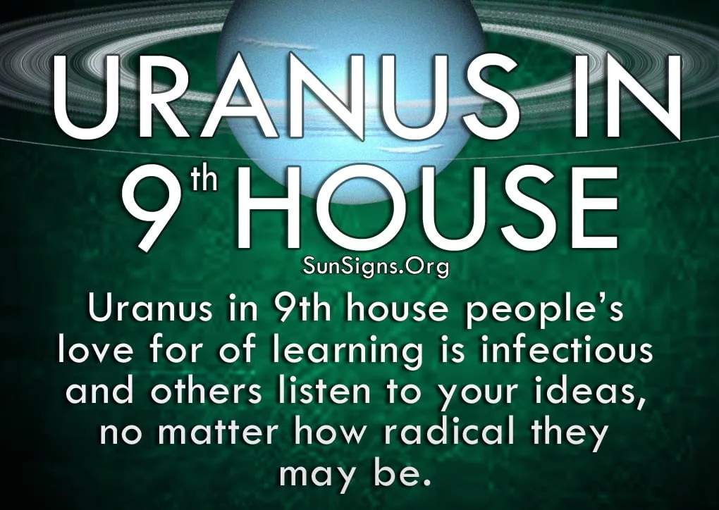 The Uranus in ninth house