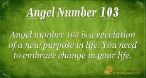 103 angel number sun sign