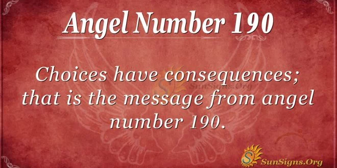 angel number 190