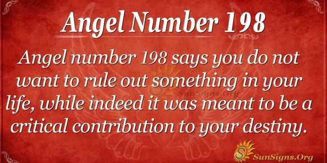 angel number 198
