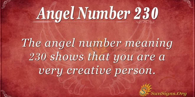 angel number 230
