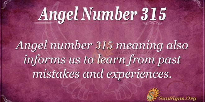 Angel Number 315