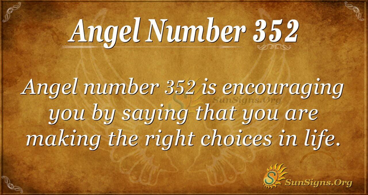 Angel Number 352 Meaning: Positive Words - SunSigns.Org