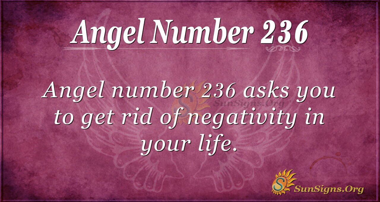 Angel Number 236 Meaning: Get Rid Of Negativity - SunSigns.Org