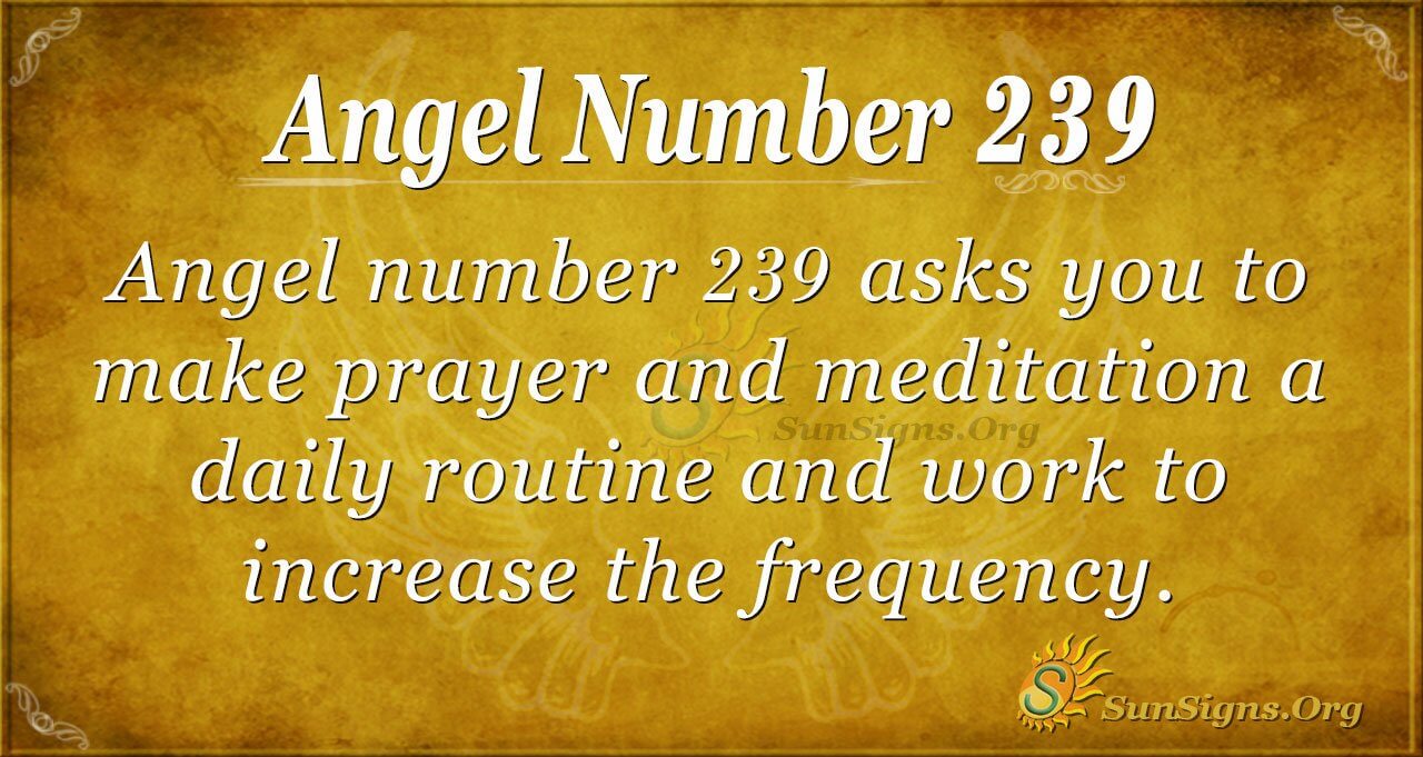 Angel Number 239 Meaning End Of Your Problems Sunsigns Org