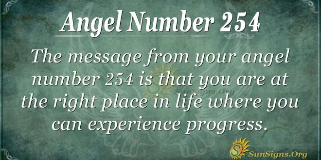 Angel Number 254