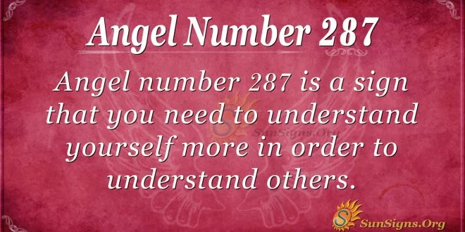 Angel Number 287