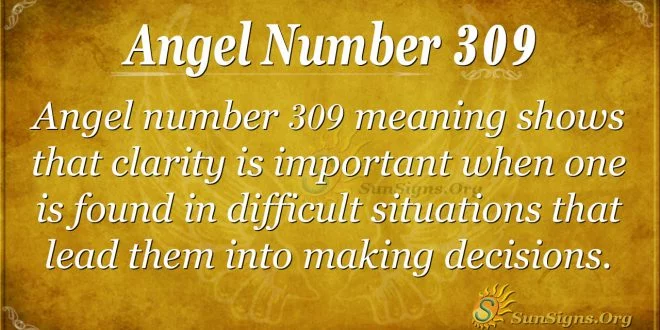 Angel Number 309