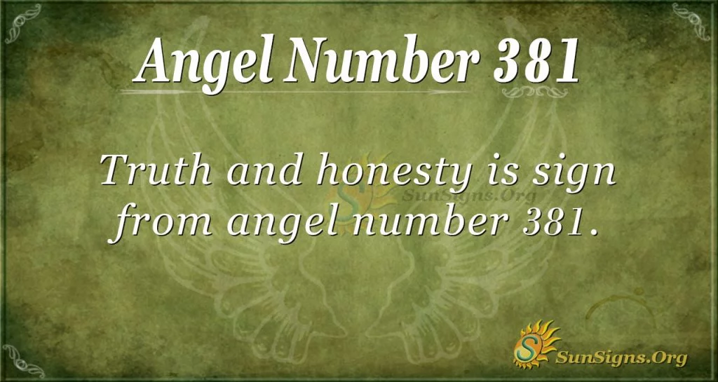 Angel Number 381