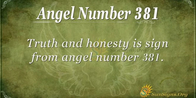 Angel Number 381