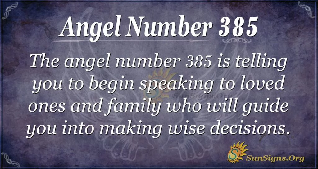 Angel Number 385