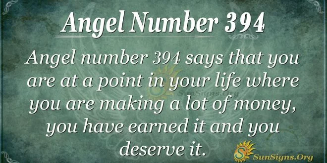 Angel Number 394