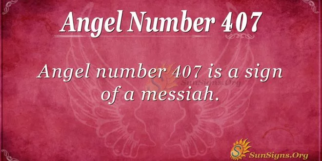 Angel Number 407