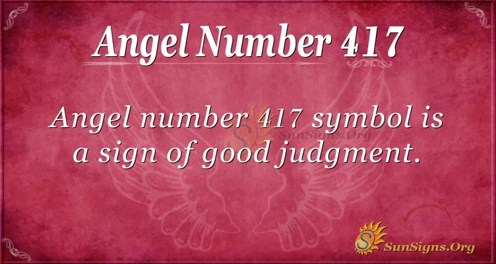 Angel numero 417