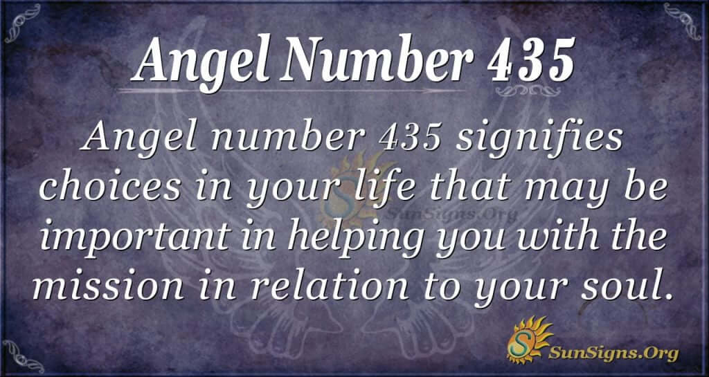 Angel Number 435 Meaning | SunSigns.Org