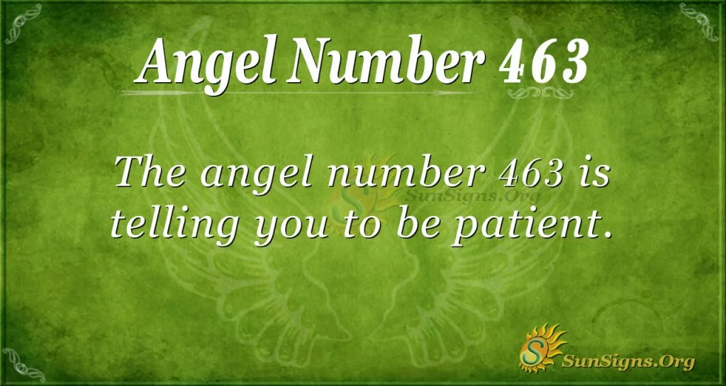 Angel Number 463