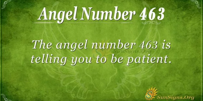 Angel Number 463
