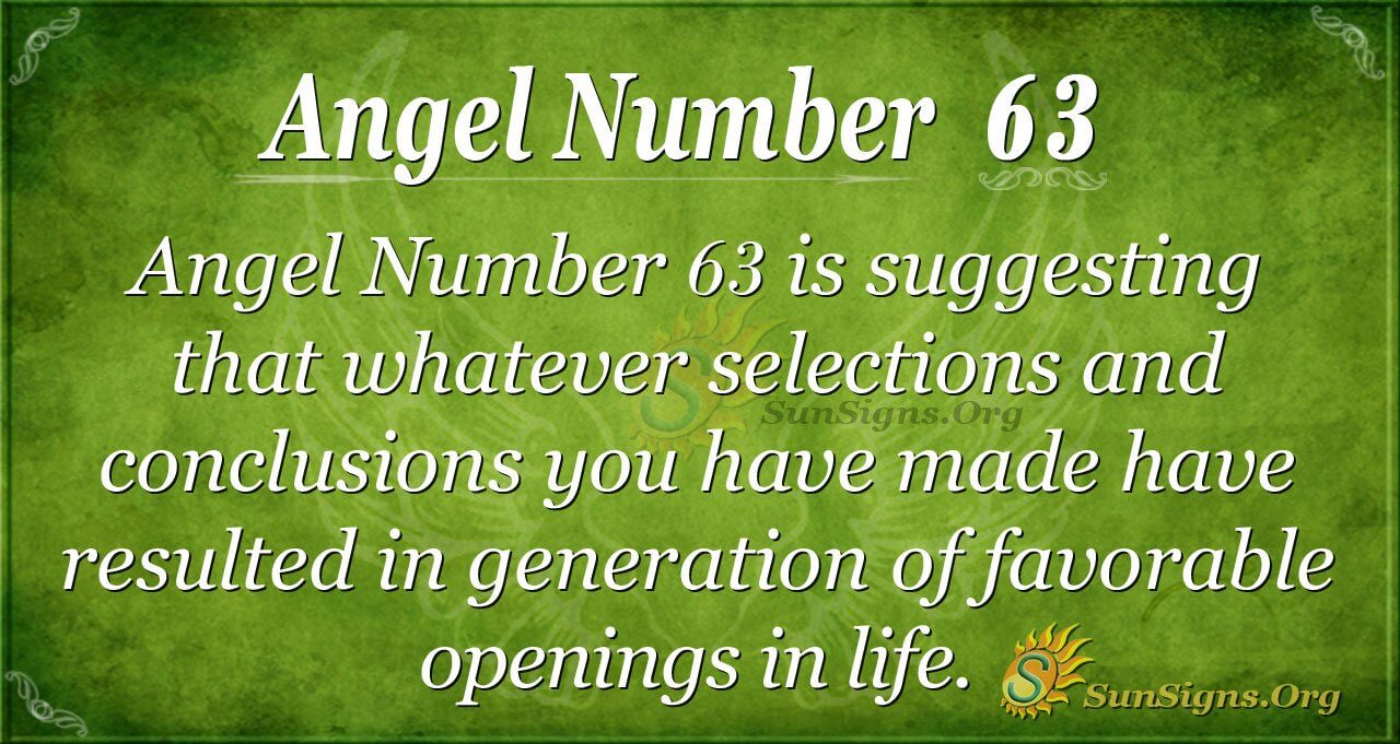 numerology and the divine triangle number 63