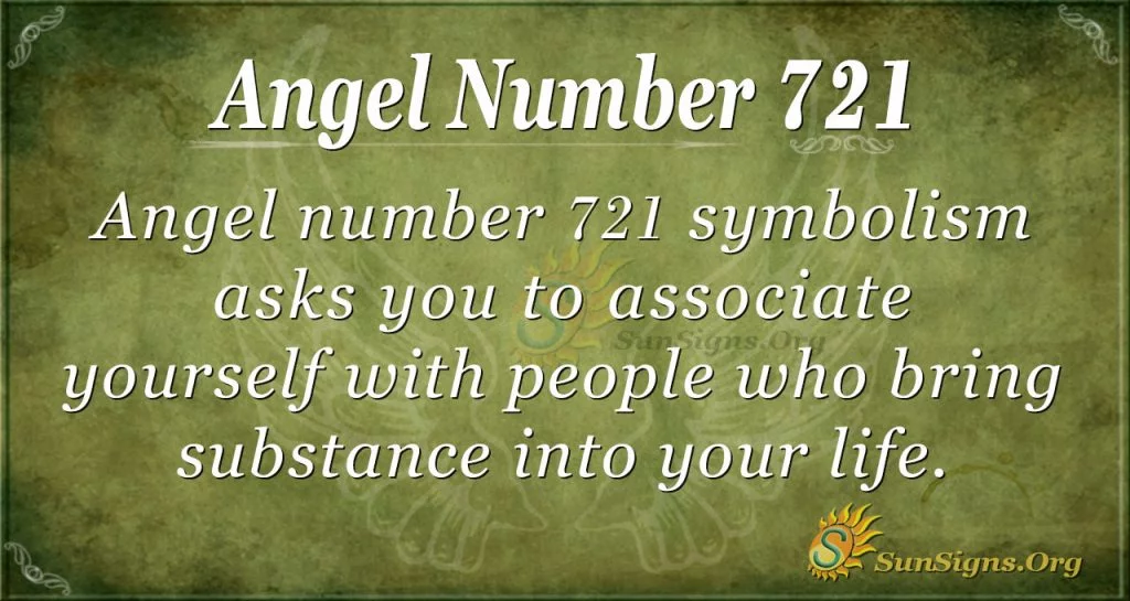 Angel numero 721