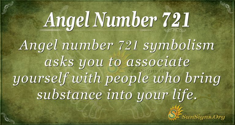 721 angel number sun signs