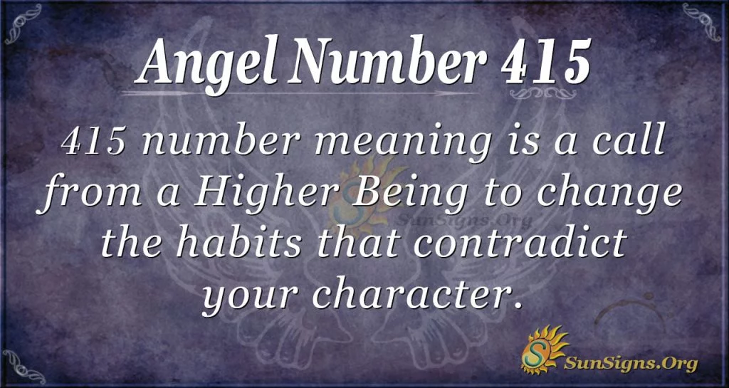 Angel numero 415