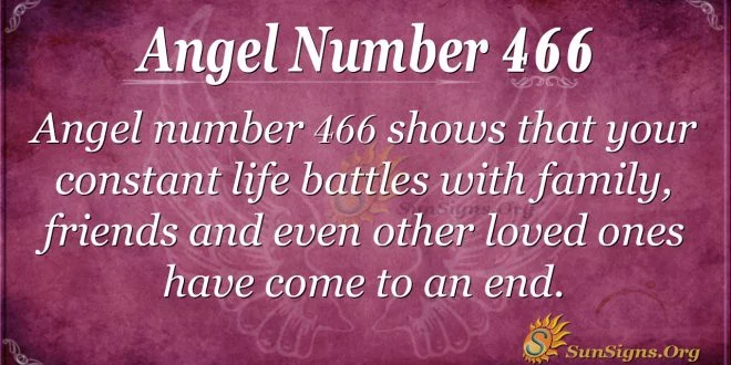 Angel Number 466