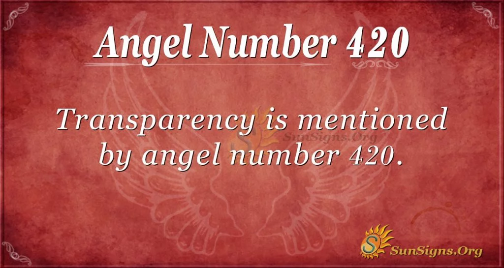 Angel numero 420