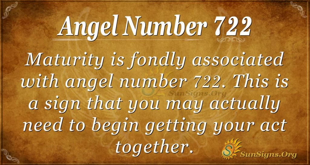 Angel numero 722