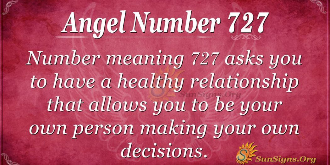 727 angel number meaning sun signs