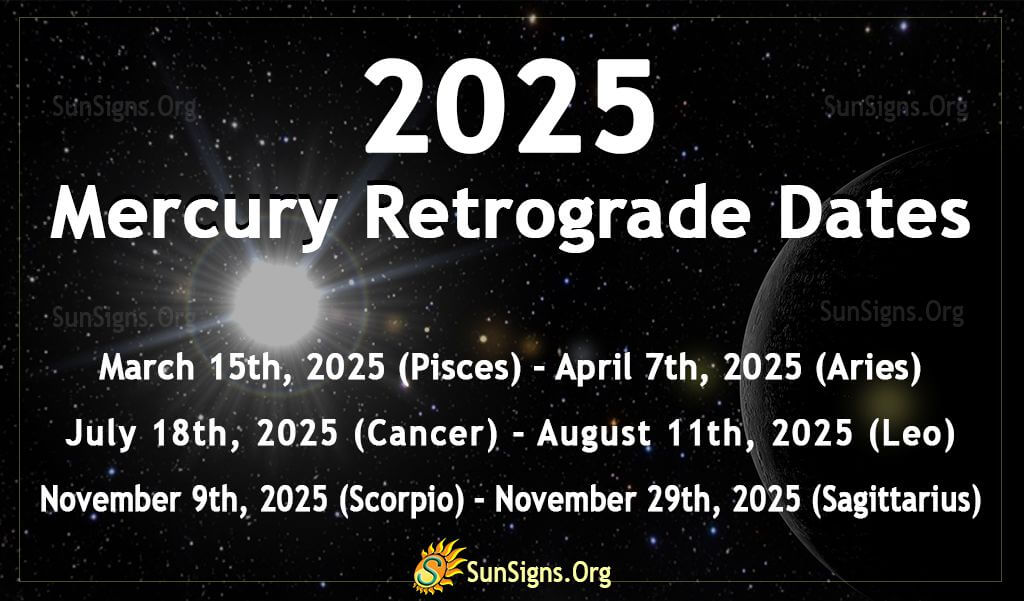 2025 mercury retrograde dates