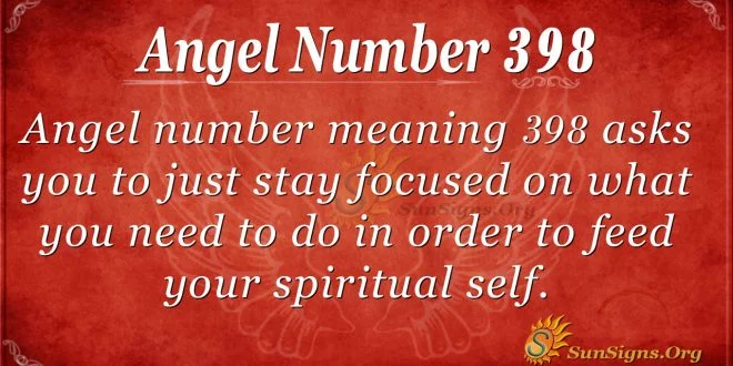 Angel Number 398