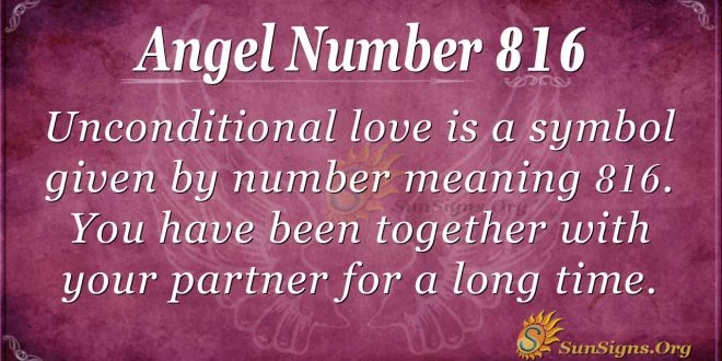 angel number 816