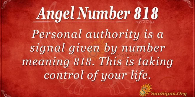 angel number 818