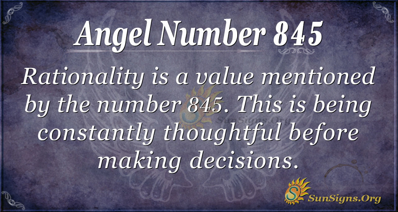 Angel Number 845 Meaning: Aspects of Life - SunSigns.Org