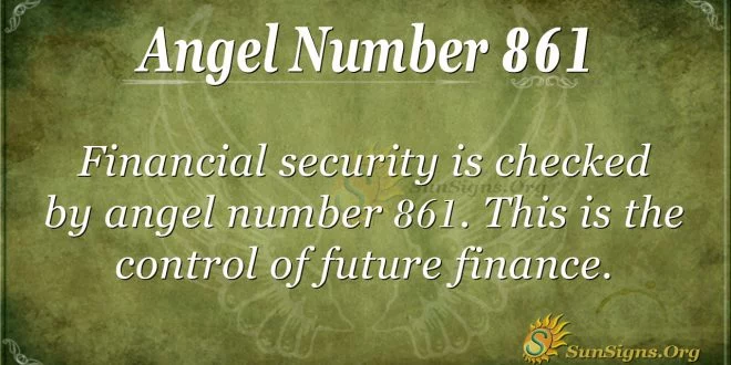 angel number 861