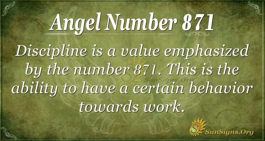 angel number 871