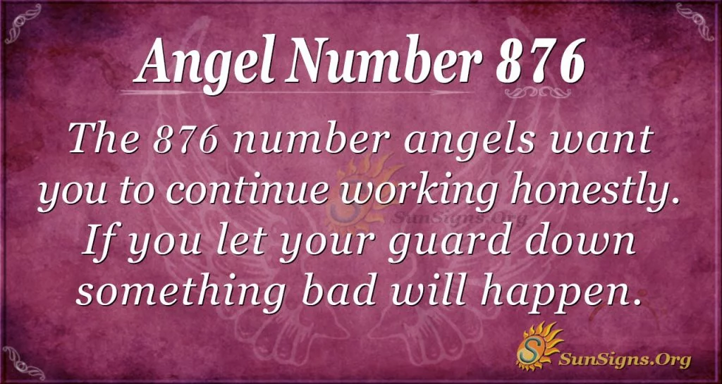 angel number 876
