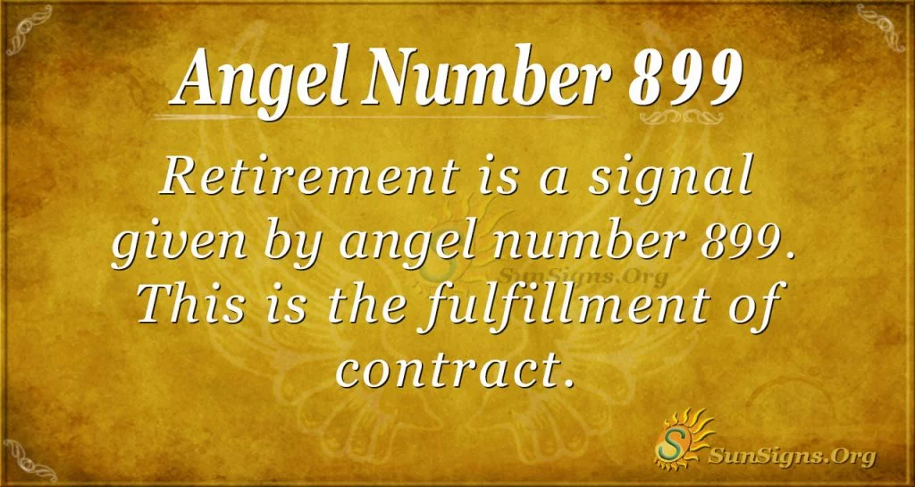 angel number 899