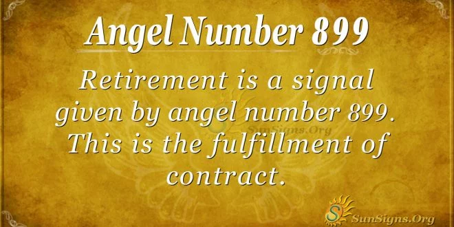 angel number 899