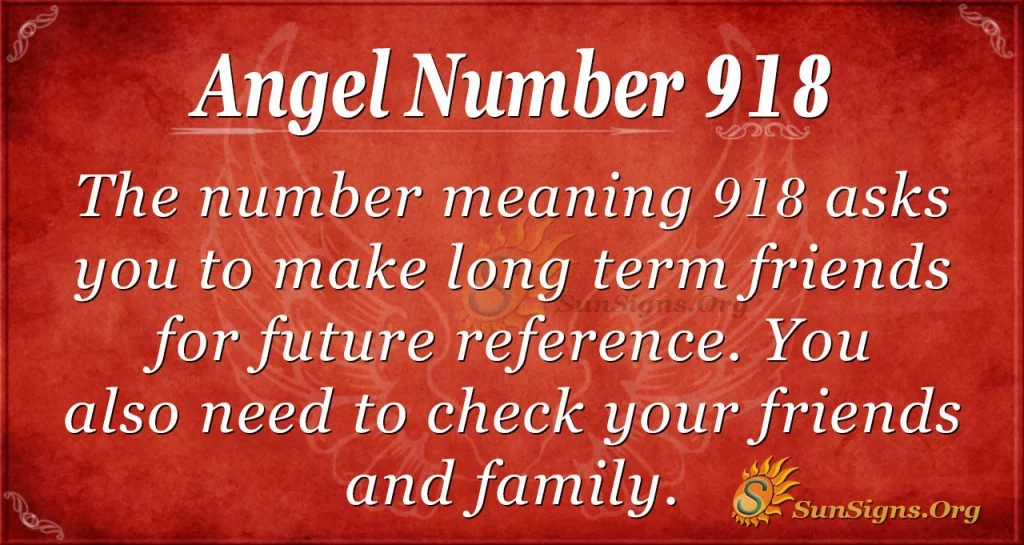 angel number 918