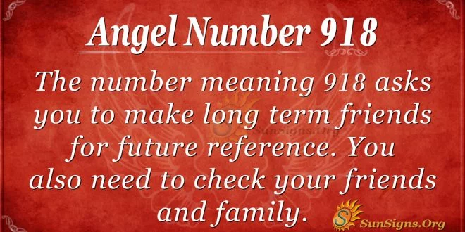 angel number 918