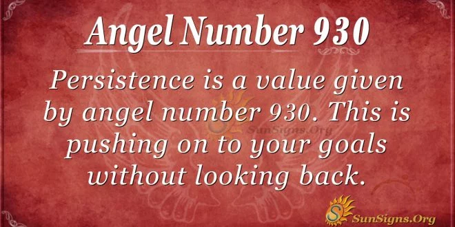 angel number 930