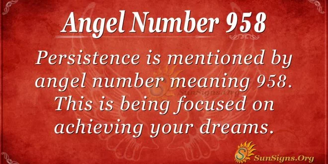 angel number 958