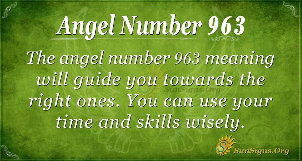 angel number 963
