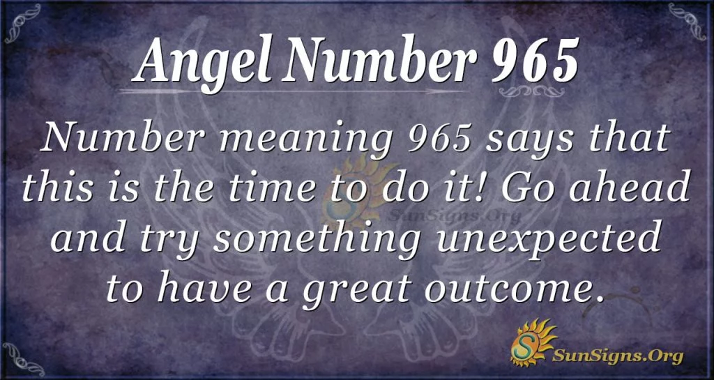 angel number 965