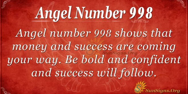 angel number 998