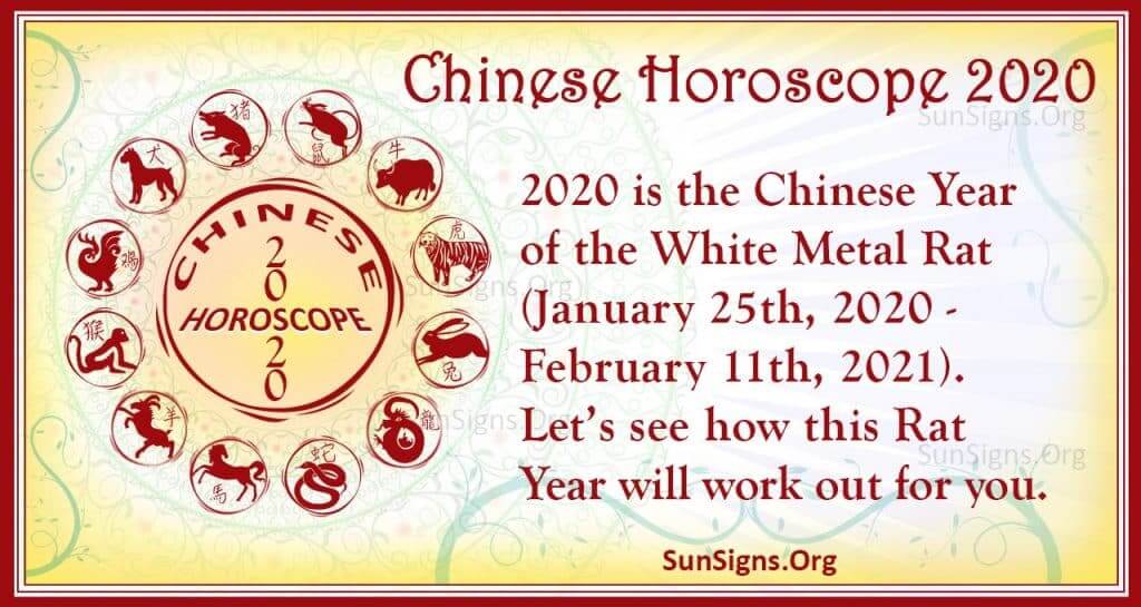 Chinese Horoscope 2020 Year Of The White Metal Rat SunSigns Org