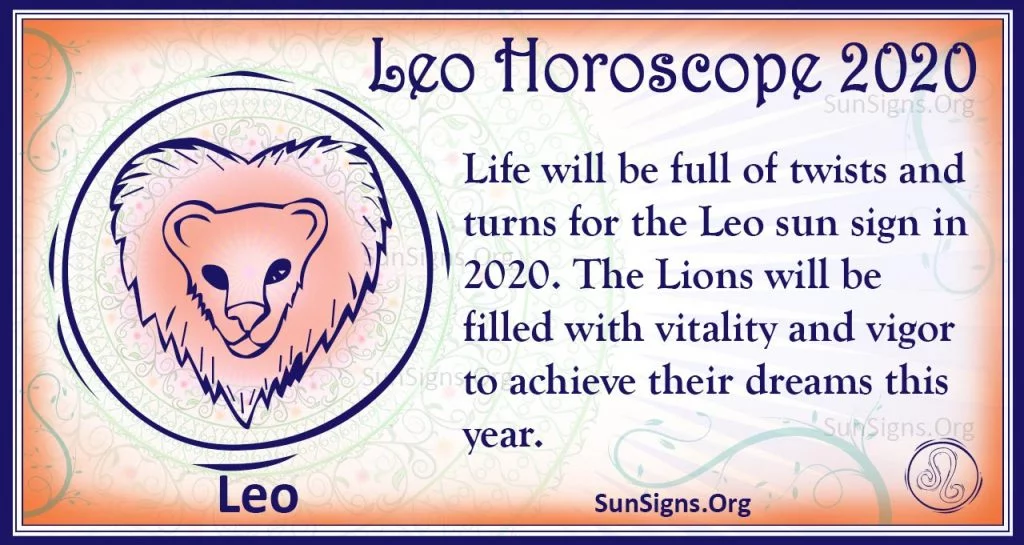 leo horoscope 2020