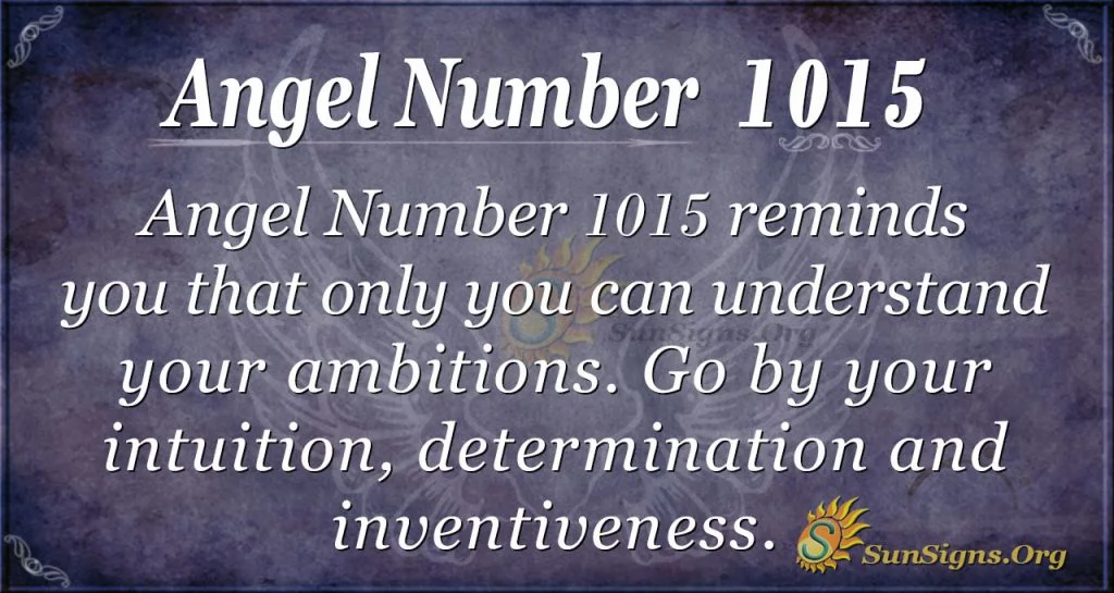 angel number 1015
