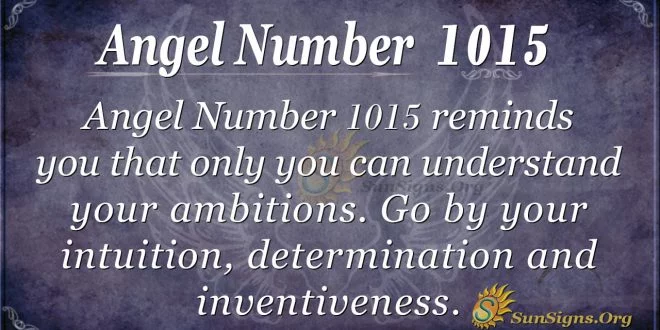 angel number 1015
